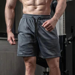 Pantalones Cortos Deportivos de Malla para Hombre, Transpirables, de Secado Rápido, Ligeros, para Gimnasio y Entrenamiento, con Cintura Elástica - Product Image 5
