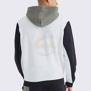 ชุดเซ็ตเสื้อฮู้ดและกางเกงวอร์มผู้ชาย SAINT APPARELS ลายบล็อกสีสันสดใส สไตล์วินเทจ มีกระเป๋าซิป ผลิตจากผ้าฝ้ายเทอร์รี่ 100% ระบายอากาศได้ดี - Product Image 3