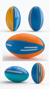 Balón de Rugby Profesional Cosido a Mano Personalizado para Torneos y Entrenamientos Ecológico - Product Image 3