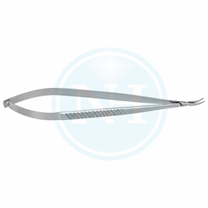 Portaagujas micro Castroviejo de acero inoxidable con mango plano y mandíbulas de 0.4 mm - Product Image 2
