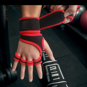 Gants de fitness personnalisés avec logo, en matériaux de plongée, silicone alvéolé antidérapant, pour le cyclisme - Product Image 3