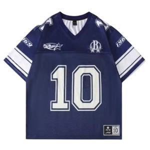 Camiseta de Fútbol Americano de Malla con Logotipo Personalizado, Talla Grande, Transpirable, Ropa Urbana para Hombre, Uniformes de Entrenamiento, Diseño Gráfico 1969, Ropa Deportiva Hip Hop - Product Image 1