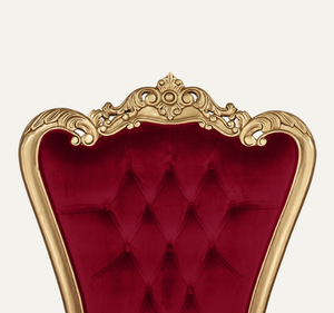 Silla de Trono de Madera de Caoba Sólida de Lujo con Diseño Real Clásico, Duradera para Sala de Estar y Apartamento - Product Image 4