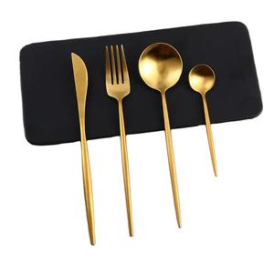 Outils de cuisine utiles fourchette ensemble de couverts en acier inoxydable ensemble de couverts en acier inoxydable couverts de haute qualité ensemble de couverts en or - Product Image 1