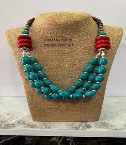 Collar de moda 2024 modelo con cuentas de piedra natural tibetana con cuentas mala Collar para mujer collar de moda de la India - Product Image 4