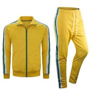 Conjunto Deportivo para Hombre con Degradado de Color, Sudadera con Cremallera de Manga Larga, Bolsillos Laterales, Ropa Deportiva Casual de Verano, 2 Piezas, Transpirable - Product Image 3