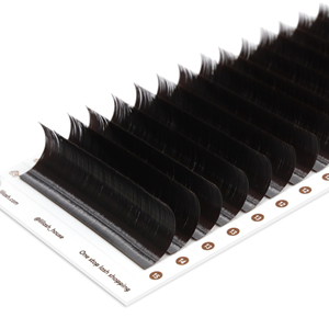 Cils classiques brun foncé, volume russe, longue tenue, cils naturels bruns, vente en gros - Product Image 3