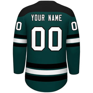 Custom 100% Polyester Sublimation Printed Ice Hockey Jersey Pakistan OEM Supplier Wholesale Export USA Buyers Team Uniform Bulk - Product Image 2