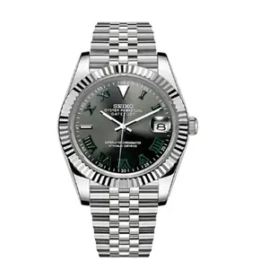 שעון מכני עסקי-קז'ואל לגברים של סייקו עם מנגנון NH35, עיצוב ספורטיבי ותצוגה רב-תכליתית בקוטר 39 מ\\\"מ, רצועת פלדה - Product Image 4