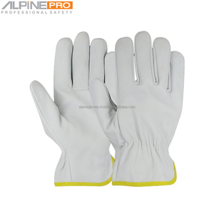 Alpine Industries OEM <b>Driver</b> <b>Gloves</b> Grained Goatskin Leather Safety Anti-Slip/Anti-Cut/Anti-Impact Custom Color/Size Wholesale - Product Image 6
