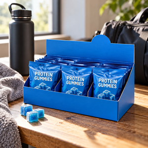 Gomitas de Proteína de Marca Privada OEM, Paquetes Individuales, Caja de Exhibición, Nutrición Deportiva, Fórmula Personalizada, Logotipo Personalizado - Product Image 3