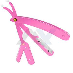 Rasoir droit professionnel pour hommes, lame en acier inoxydable durable, prise en main confortable, bord de sécurité, logo personnalisé, marque OEM - Product Image 3