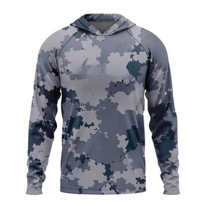 Camiseta de Pesca Unisex con Capucha, Manga Larga, Camuflaje, Impermeable, Antibacteriana, Secado Rápido, UPF 50, Spandex/Poliéster - Product Image 6