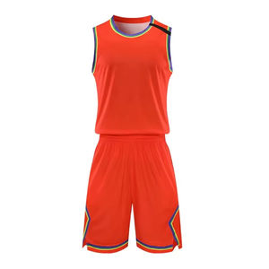 Nouveaux ensembles d'uniformes de basketball personnalisés, 100 % polyester, imprimés par sublimation, respirants, séchage rapide, antibactériens - Product Image 1