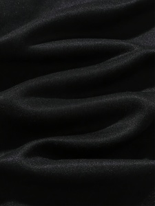 Chándal negro con capucha para niños, manga larga, color sólido, informal, holgado, para otoño, con bolsillos laterales y cintura elástica - Product Image 5