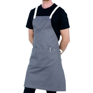 Delantal de cocina con correas ajustables de alta calidad con bolsillo frontal, diseño de cintura lavable de algodón de lona, suministrado directamente a Bangladesh - Product Image 2