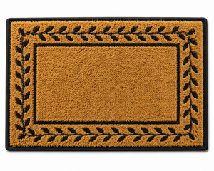พรมเช็ดเท้า Coir พรมเช็ดเท้าเปล่าสำหรับในร่มเสื่อกลางแจ้งพิมพ์ลาย DIY พรมเช็ดเท้าหน้าประตูพีวีซีเปล่าจากอินเดีย - Product Image 1