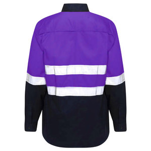 เสื้อยืดสะท้อนแสงสำหรับผู้ชาย เสื้อโปโลแขนยาวสำหรับงานก่อสร้าง เสื้อทำงานสำหรับวิศวกร - Product Image 4