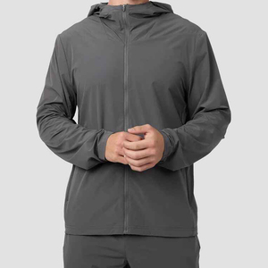 High Street Custom Men Lightweight Nylon Windbreaker Tracksuit Plus Size Winter Breathable Quick Dry Sportswear <b>Set</b> - Product Image 4