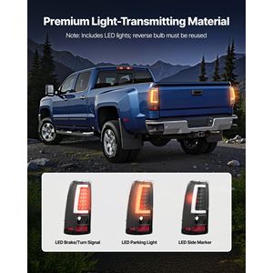 Gruppo Luci Posteriori Compatibili per Chevy Silverado 1500/1500 HD 2003-2006 e Chevy Classic 2007, 2 Pezzi, Sistema Illuminazione Camion - Product Image 4