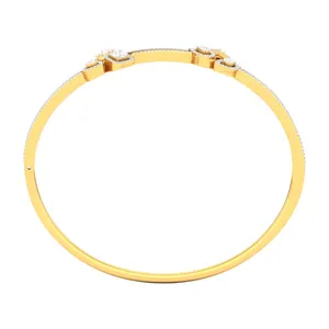 EtherStar Jewels - Pulsera de Cadena con Diamantes Cultivados en Laboratorio de 2 CTW, Oro Sólido de 18K, Halo Dividido, Joyería Fina para Mujer, Certificación IGI - Product Image 3