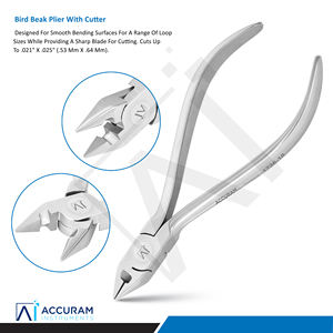 Pince à bec d'oiseau Accuram, outil manuel de formage de boucles orthodontiques et de cintrage de fils en acier inoxydable, instrument chirurgical dentaire CE - Product Image 1