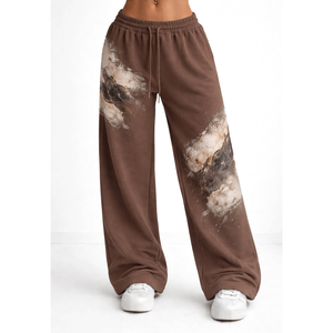 Pantalones deportivos para mujer, tela suave y elástica, corte relajado, ideales para entrenamientos, atuendos casuales y comodidad en el hogar. - Product Image 4