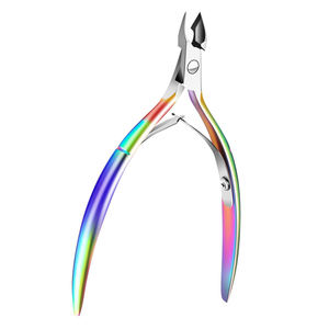Alicates para Cutículas de Acero Inoxidable Alemán, Cuchillas Afiladas, Punta Puntiaguda, Alicates para Manicura con Doble Resorte - Product Image 6