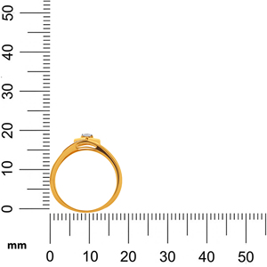 Bague de fiançailles de luxe pour homme en or jaune 18 carats avec diamants taille ronde et épaules ornées de diamants, bijoux fins sur mesure en gros - Product Image 5