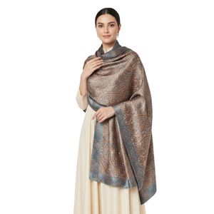Écharpe longue en mélange de laine à imprimé cachemire pour femme, châle d'hiver imprimé numériquement pour les fêtes et le quotidien - Product Image 1