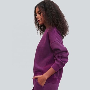 Sudadera con logotipo bordado para mujer, ropa para mujer, camisas para mujer, jersey negro, talla XL - Product Image 3