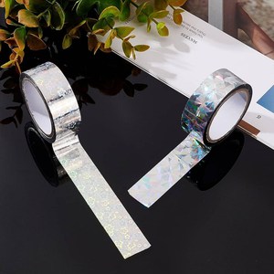 Multi-Color 3D Holographic Glitter Tape Wholesale Strong Adhesive Reflective Craft Tape for Decoration Gift Wrap & <b>Scrapbooking</b> - Product Image 2