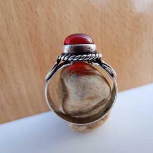 <b>Red</b> Carnelian Ring Sterling Silver Plated Handmade Jewelry Gemstone Ring Women Gift Fashion Elegant Ring - Product Image 2
