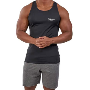 เสื้อกล้ามออกกำลังกายผู้ชาย ดีไซน์ล่าสุด ราคาขายส่ง ผลิตจากวัสดุคุณภาพดี ระบายอากาศได้ดี - Product Image 1