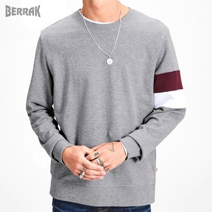 Latest Design Mens Pullover Sweatshirt With Long Sleeve 2018 Fashion Running Fitness Wear Men Sweat Shirt OEM Custom - Product Image 3