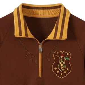 Sudadera Iota Phi Theta Marrón con Cierre de Cremallera, Prenda Griega Premium, Sudadera de Fraternidad, Top Elegante - Product Image 2