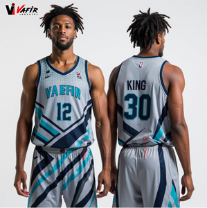 Camiseta de Baloncesto Sublimada Personalizada para Hombre, Entrega Rápida, Uniforme de Baloncesto Juvenil de Alta Calidad, vafir - Product Image 2