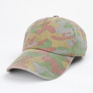 Casquette de baseball personnalisée non structurée à 6 panneaux, style Dad Hat, avec sangle réglable à boucle métallique, visière incurvée, calotte souple, motif camouflage uni pour homme - Product Image 1
