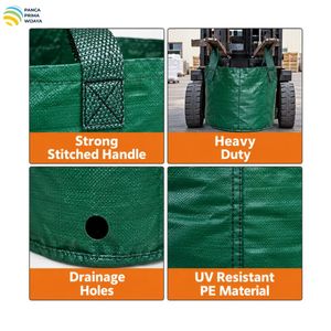 Sac de culture tissé haute qualité 25L en HDPE avec 2 poignées pour pépinière, horticulture et jardinage - Product Image 3