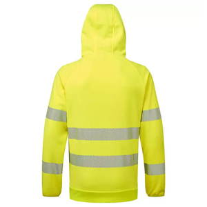 Sweat-shirts à fermeture éclair de sécurité en polyester pour le travail, la construction et la sécurité, fournis par l'usine OEM, pour l'hiver - Product Image 4