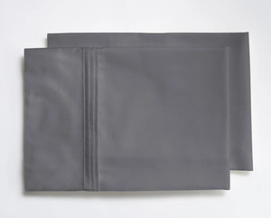 Organic Sateen Cotton Pillowcase 2 Sets Breathable Light Weight Solid Eco Friendly Hemmed Design for Home Hospital Spaces - Product Image 4