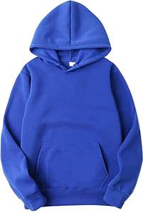 Conjunto Deportivo con Capucha Azul para Niños, Sudadera de Color Sólido, Pantalones Deportivos de Algodón, Ropa Casual de Otoño, Cierre con Cordón de Ajuste - Product Image 3