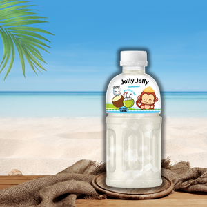 Fabricante OEM, Bebida de Jugo de Nata de Coco, Botella PET de 320 ml, Frutas Tropicales, Fresa, Melón, Fruta de la Pasión, Coco, Jolly Jolly - Product Image 2