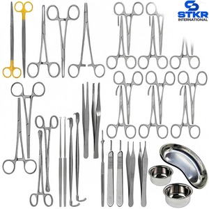 Kit d'instruments de chirurgie orthopédique mineure pour insertion de pellets de remplacement hormonal, 35 pièces en acier inoxydable, manuel, stérilisable - Product Image 5