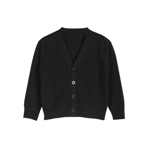Pulls en tricot à col en V boutonnés pour garçons, uniformes scolaires, hauts à manches longues, cardigans pour enfants - Product Image 2