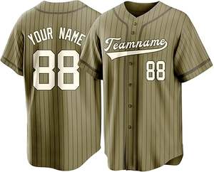 Camiseta de Béisbol Sublimada con Logotipo de Equipo Personalizado OEM, Manga Corta, Transpirable, de Secado Rápido, Color y Número Personalizados - Product Image 5