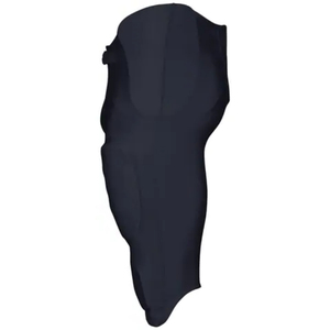 Black <b>Padded</b> Football Pants Belt Closure Athletic Sportswear Breathable Mens Performance Practice Game Football Wear pants - Product Image 1