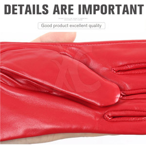 Guantes de cuero de invierno a la moda, forro interior suave, resistentes al viento, agarre cómodo para conducir, deportes al aire libre y uso diario - Product Image 5