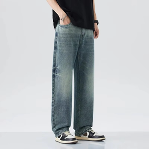 New Style Denim Jeans <b>Men</b> <b>Stretch</b> Straight Leg Business Formal Casual Breathable <b>Man</b> Cotton Jeans Pants <b>Men</b> Clothing Denim Pants - Product Image 2