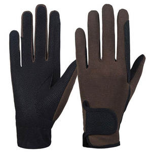 Gants d'équitation tactiles à doigts complets, adhérence ferme, style unique pour homme, en cuir véritable, pour sports de plein air - Product Image 4